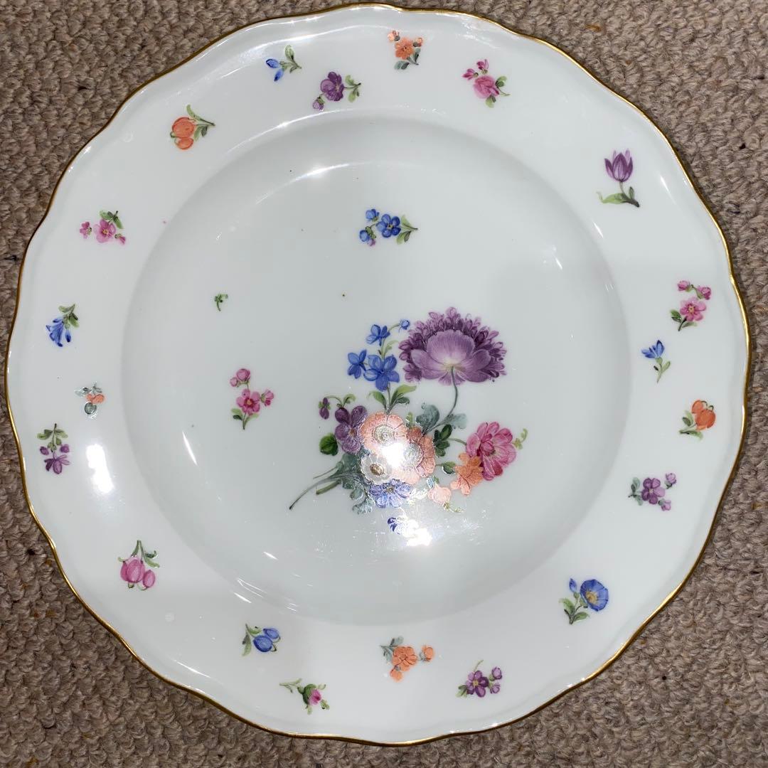 マイセン 大皿　24cm 5枚セット　スクラッチ無し