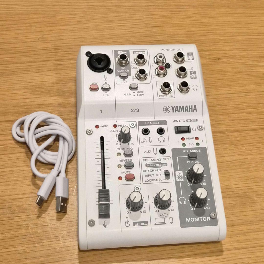 YAMAHA AG03 MK2 ヤマハ オーディオインターフェース ケーブル付き
