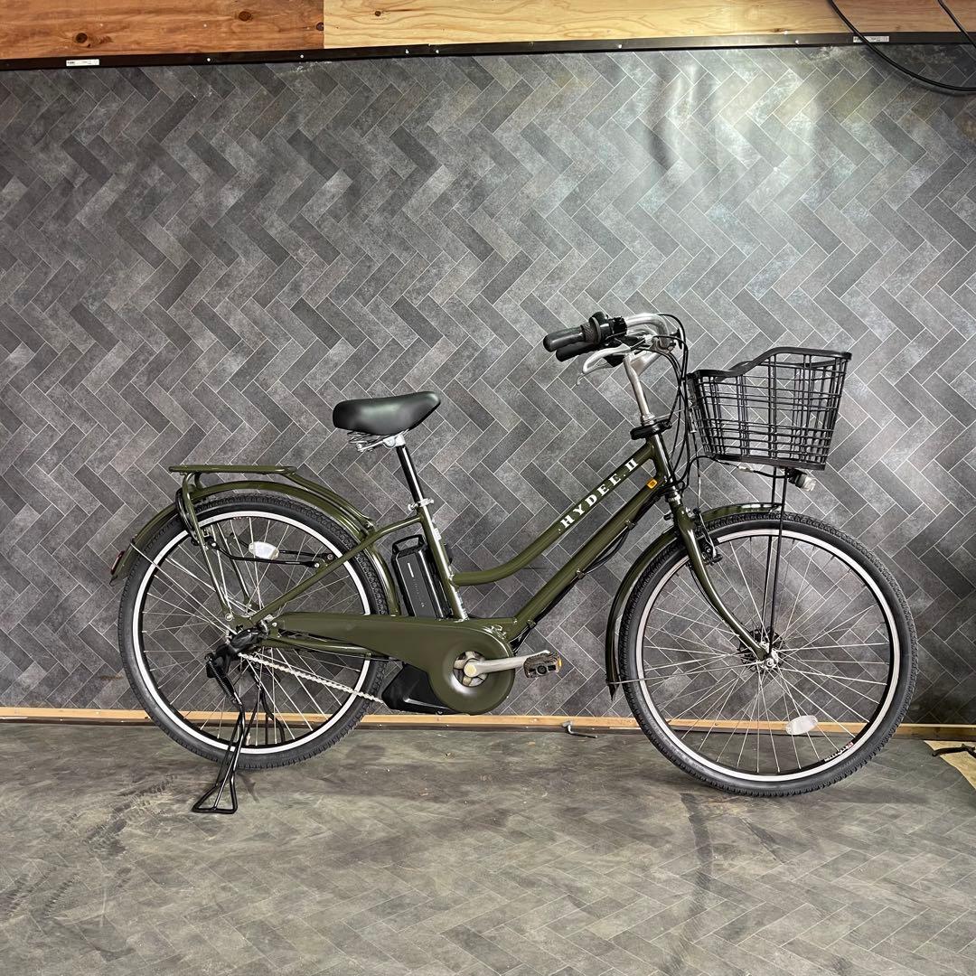 送料無料条件付電動アシスト自転車 26インチHYDEE.II バッテリー12.3