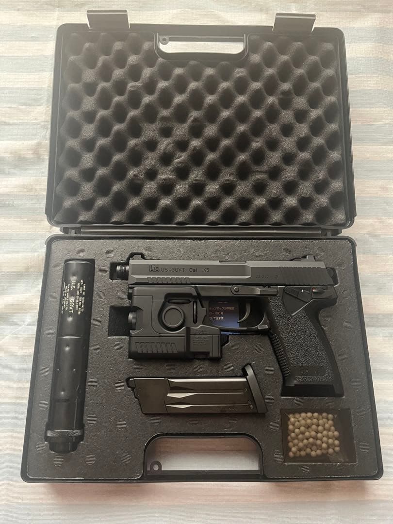 東京マルイSOCOM Mk23ガスガン フルセット サイレンサー付