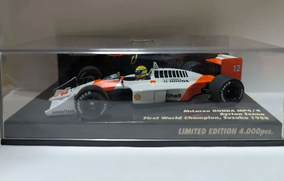 ミニチャンプス　1/43 マクラーレン　ホンダ　MP4/4 アイルトン・セナ