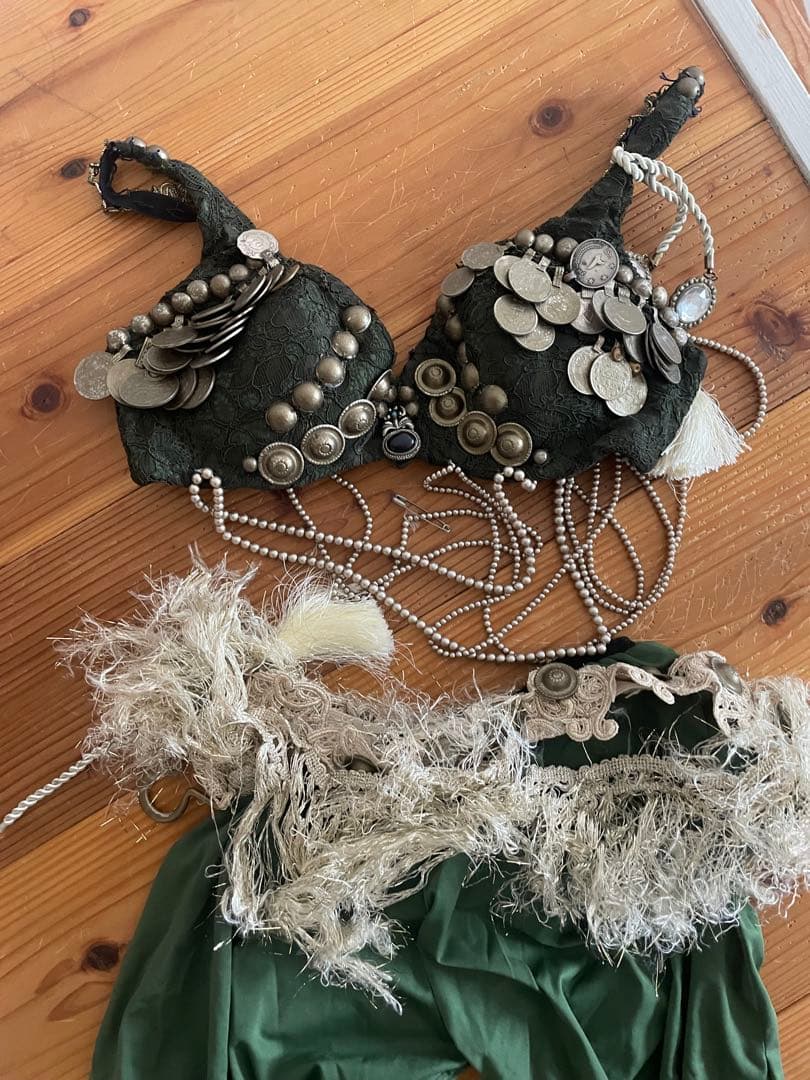 手作り衣装　ベリーダンス　ブラ　パンツセット