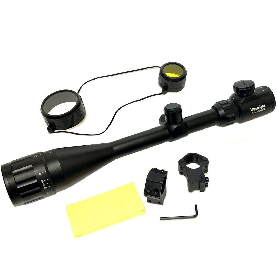 Bestsight製 実銃用 スコープ 倍率 6倍～24倍 レンズ径 5cm