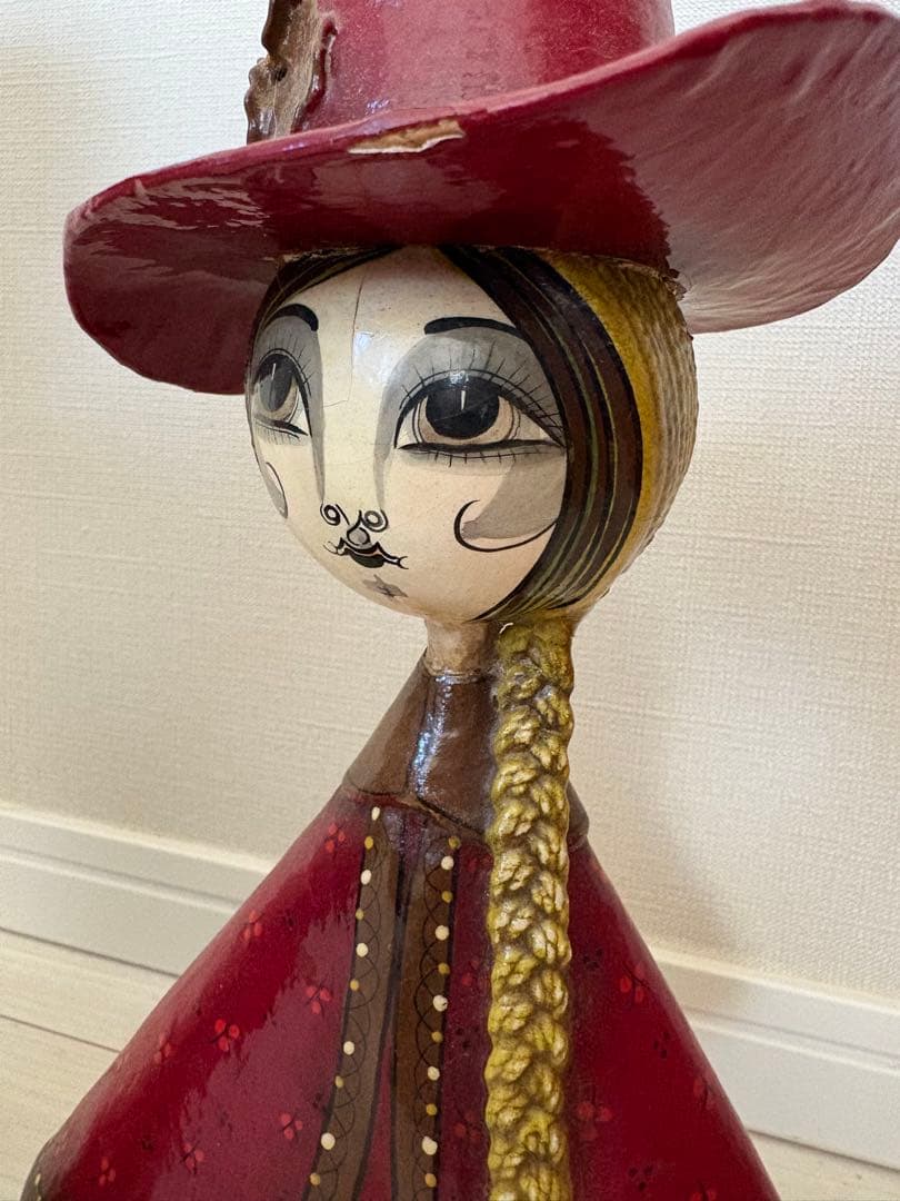 【セルメル】メキシコドールアンティークベーパーマシェ張子70年代イデーアクタス