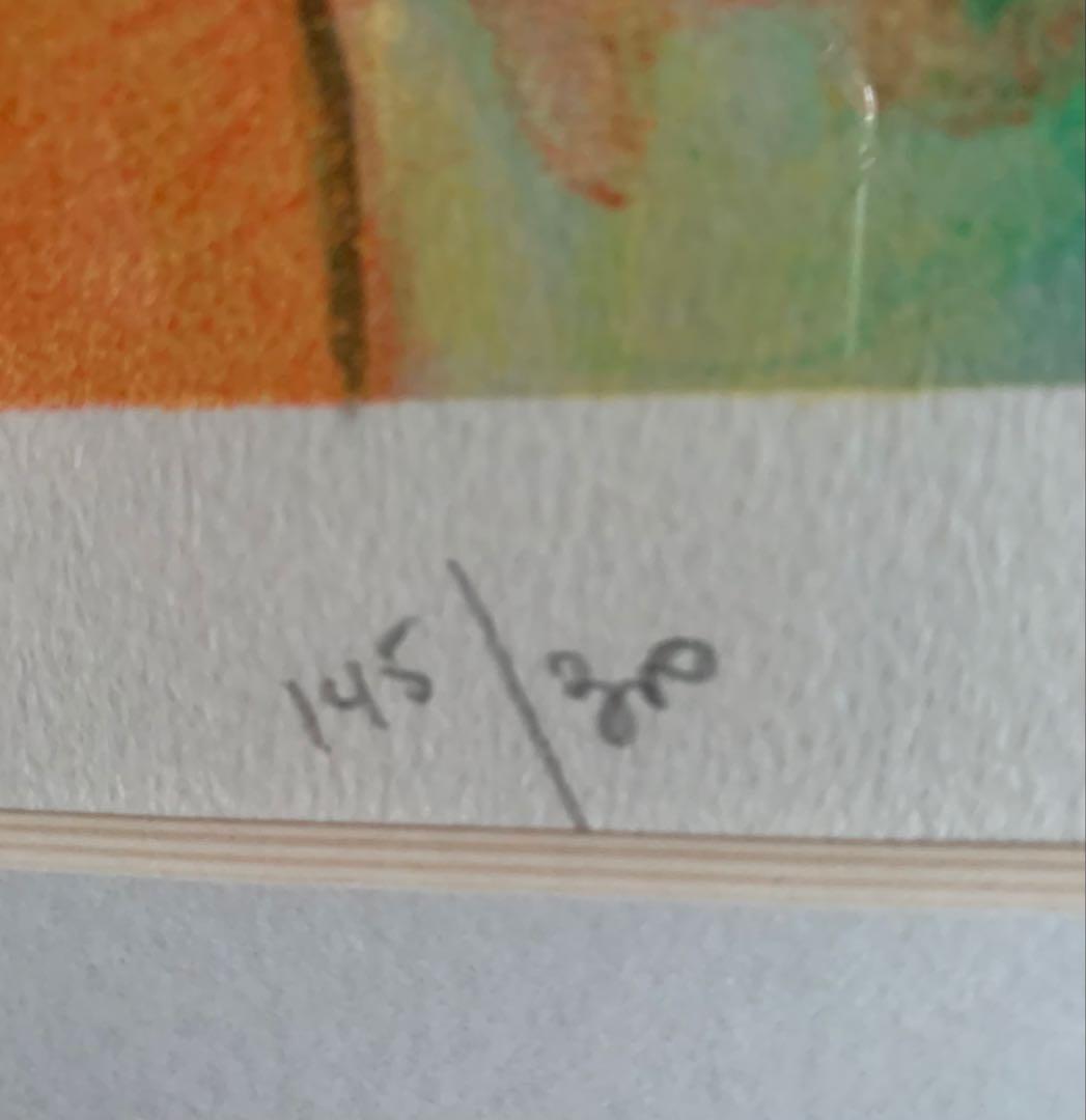 希少　大判リトグラフ　ジル・ゴリチ『アトリエの風景』