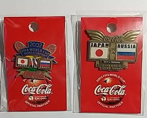 2002 FIFAワールドカップ コーラピンバッジ 日本戦グループリーグ３試合
