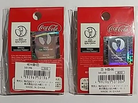 2002 FIFAワールドカップ コーラピンバッジ 日本戦グループリーグ３試合