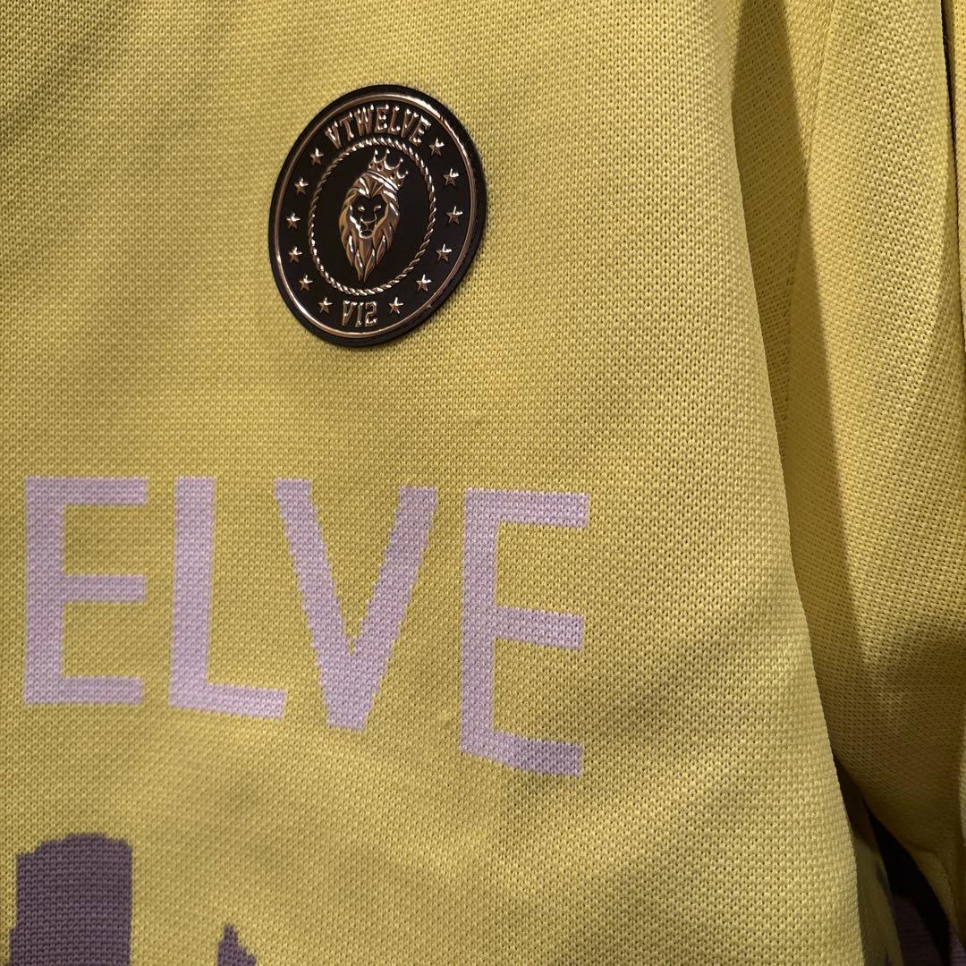 VTWELVE 蛍光イエロー スウェット防寒シャツサイズXXL