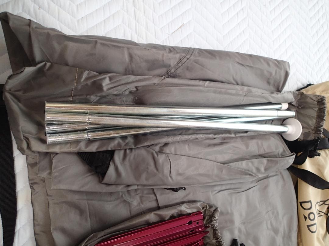 DOD ワンポールテントS（1度のみ使用）＆グランドシート(未使用品） のセット