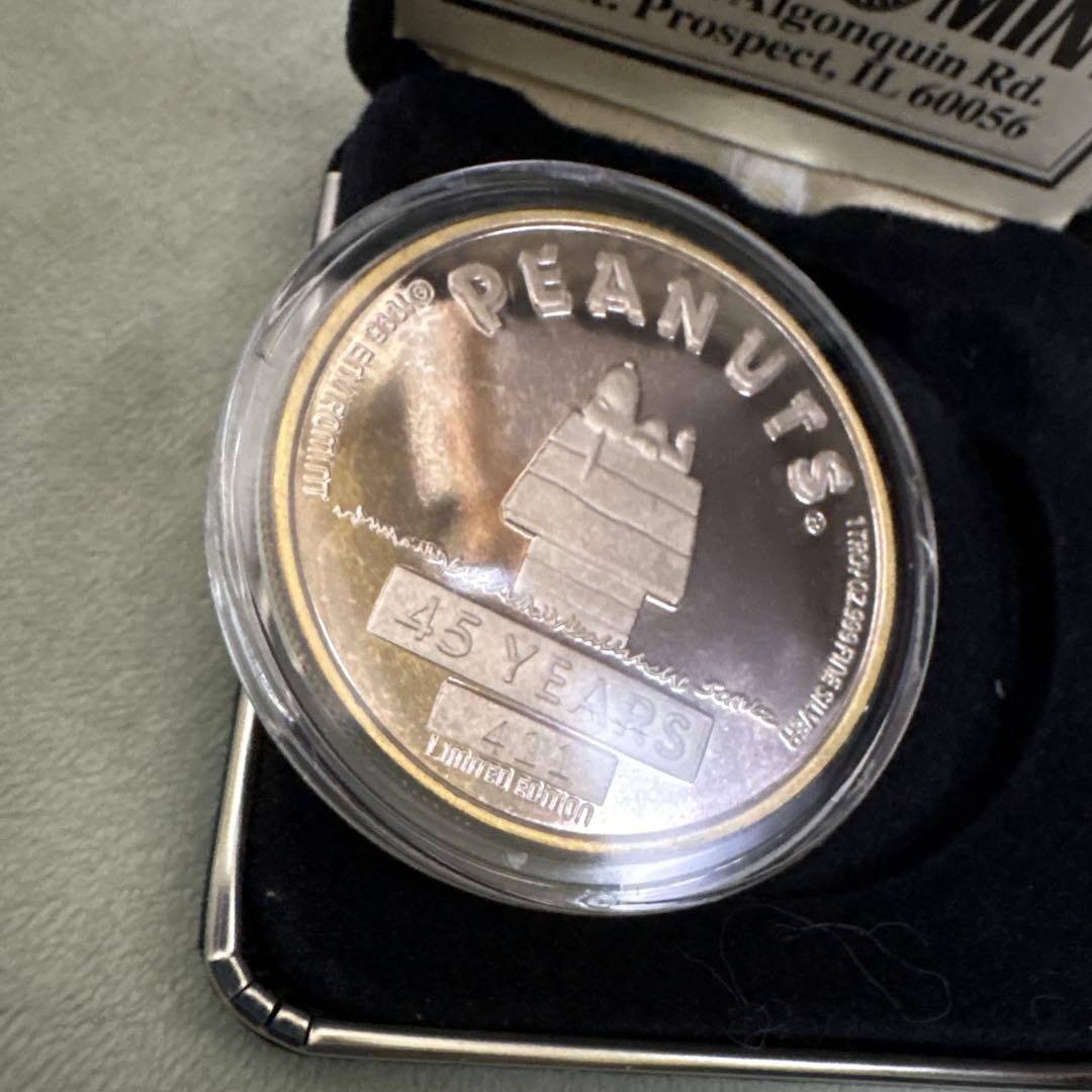 スヌーピー　メダル　PEANUTS ４５周年記念