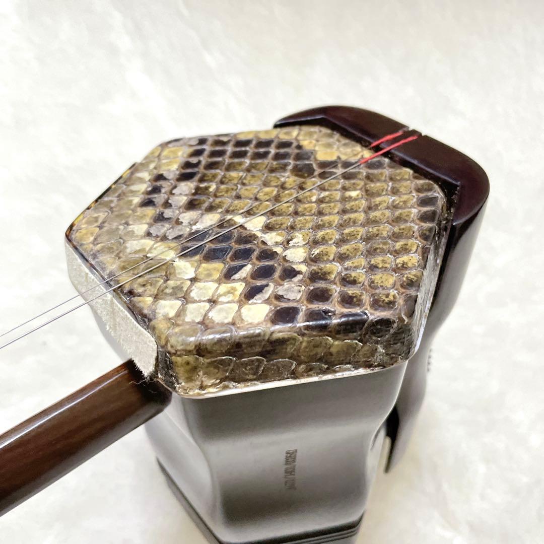 【状態良品✨】古月琴坊 ER-400 二胡 紅木 ニシキヘビ皮 セミハードケース