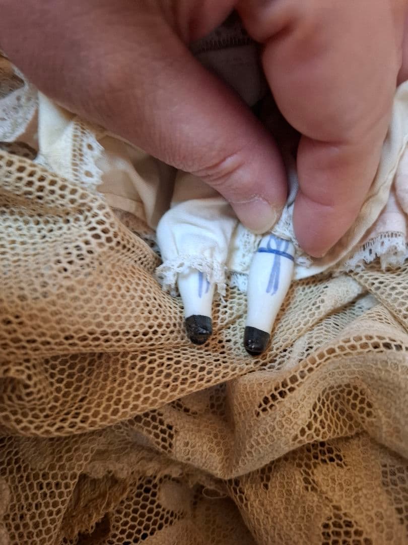 アンティーク★チャイナヘッドドール★ビスクドール★ジュモーミニョネットペグドール