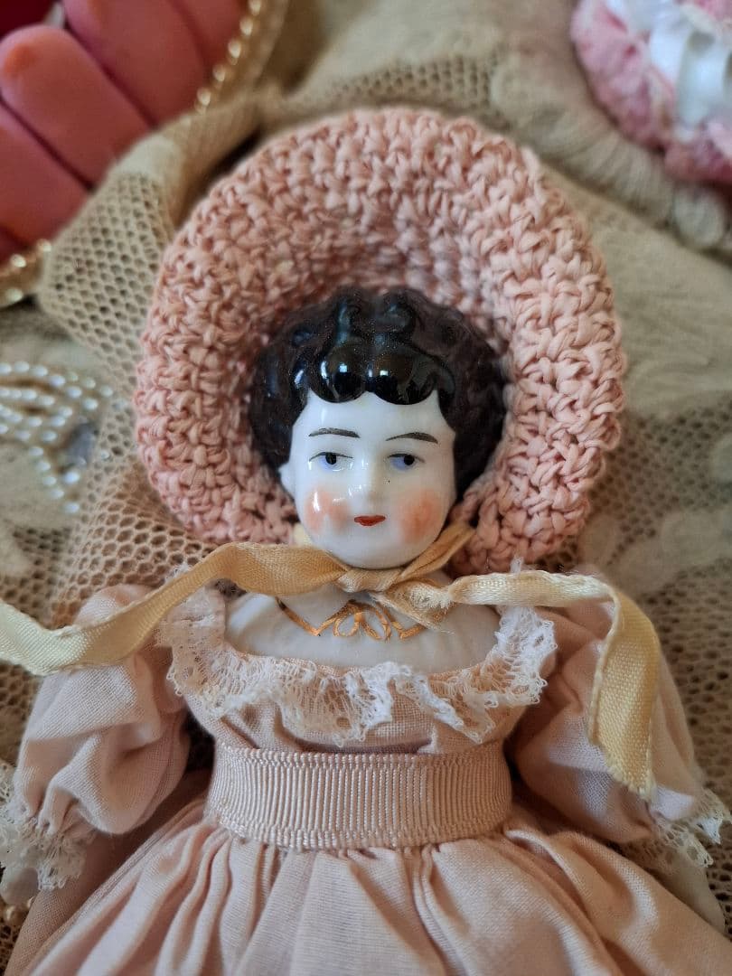 アンティーク★チャイナヘッドドール★ビスクドール★ジュモーミニョネットペグドール