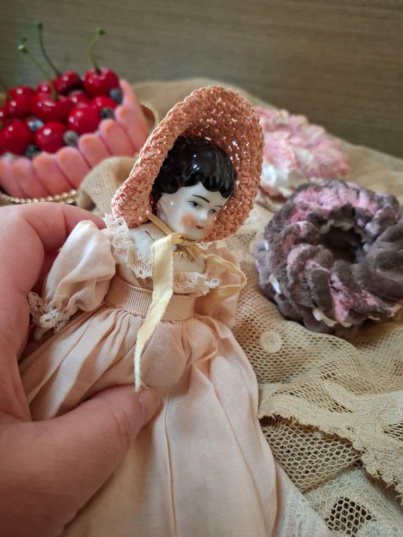 アンティーク★チャイナヘッドドール★ビスクドール★ジュモーミニョネットペグドール