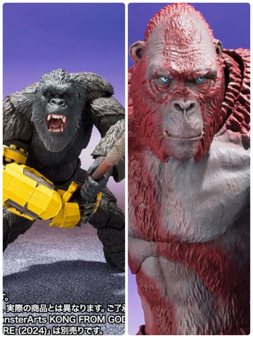 S.H.MonsterArts　コング(2024)&スカーキング セット