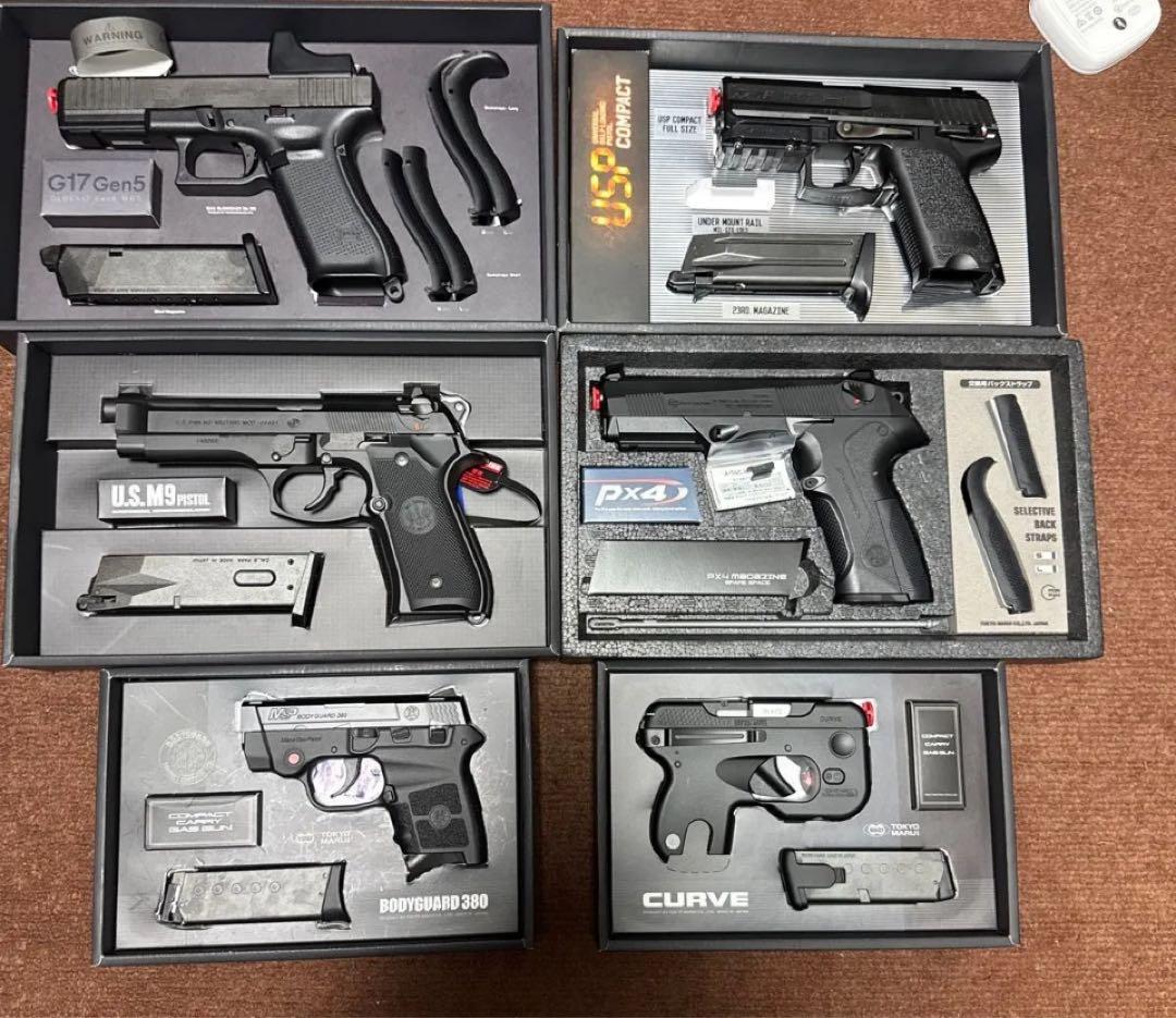 東京マルイ　G17 Gen5, USP Compact, U.S. M9 等