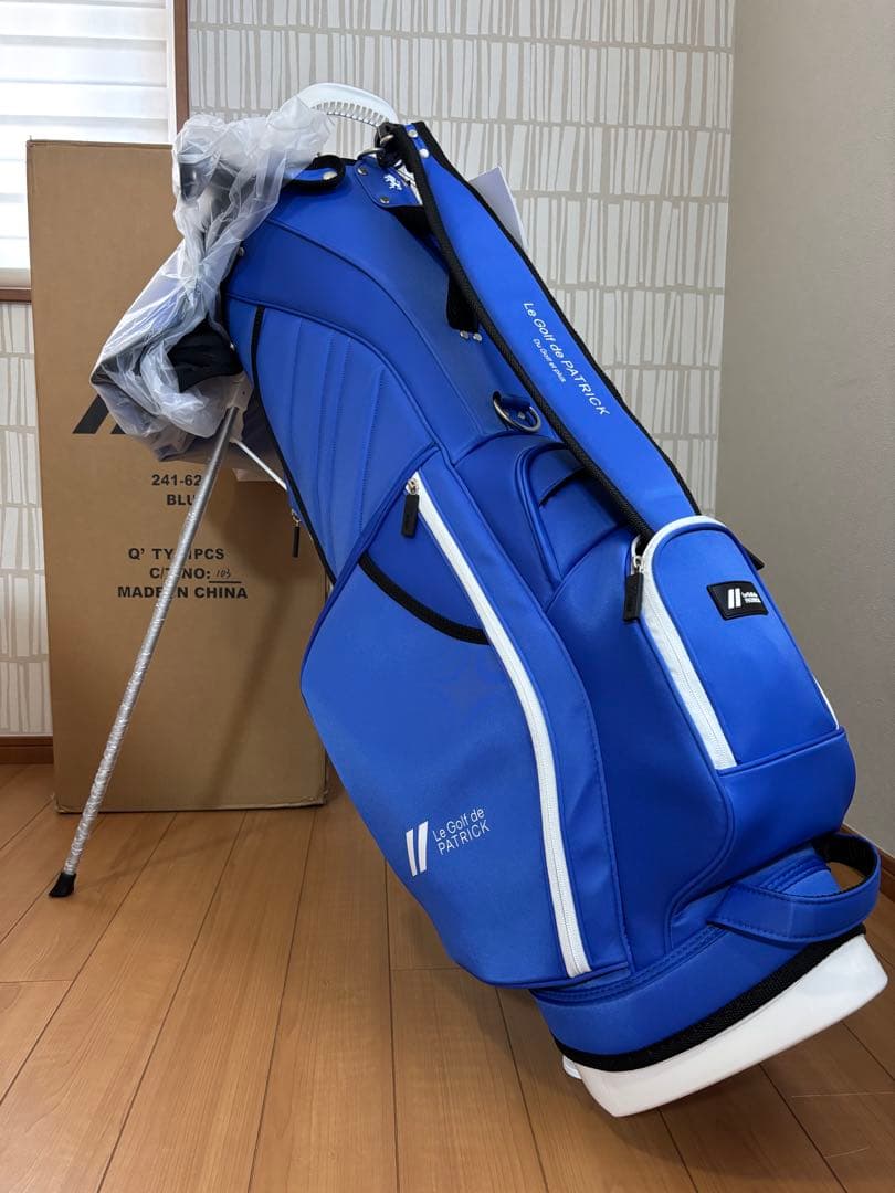 パトリック PATRICK ブルー スタンドキャディバッグ 2024 新品未使用