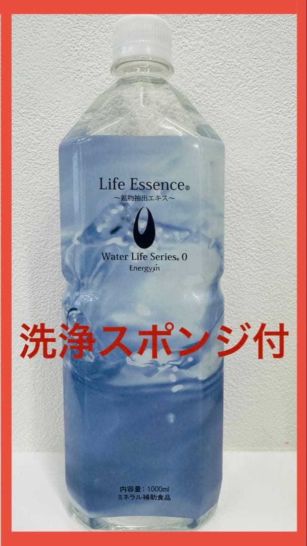 【１月購入】1000mlライフエッセンス＆NEWセラミックフィルター＆スポンジ