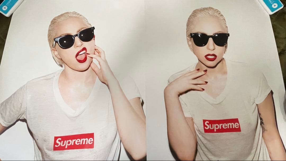 Supreme Lady GaGa ポスター 2連 uncut double