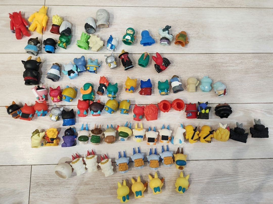 妖怪ウォッチ　指人形　ソフビ　まとめ売り　83体　エンマ　ぬらりひょん　カイラ