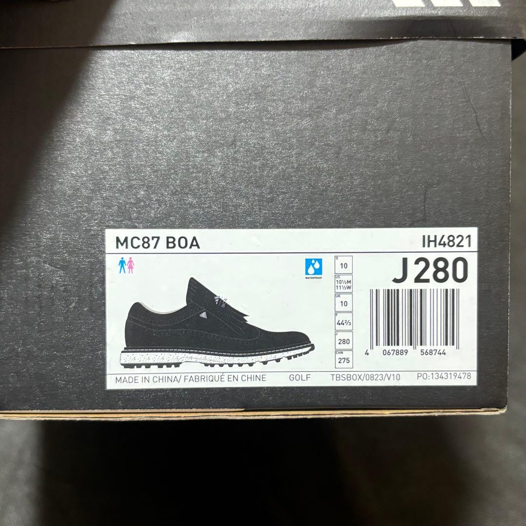 28cm adidas Golf MC87 BOA ゴルフシューズ ブラック