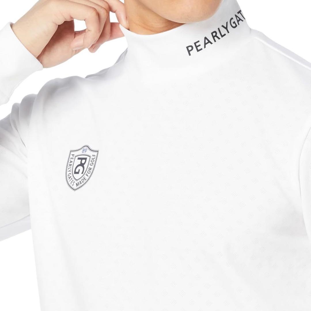 パーリーゲイツ　モックネック　ストレッチ長袖シャツ　サイズ5