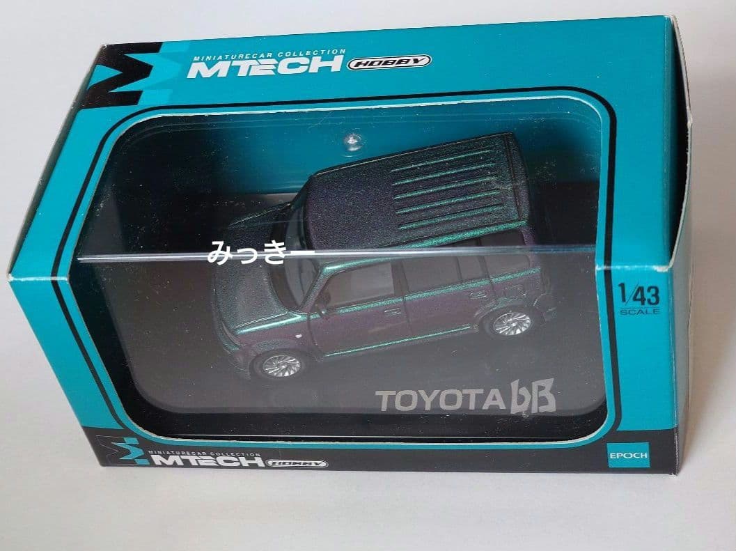 ☆美品★ トヨタ bB 1/43 カラー ミニカー　TOYOTA MTECH