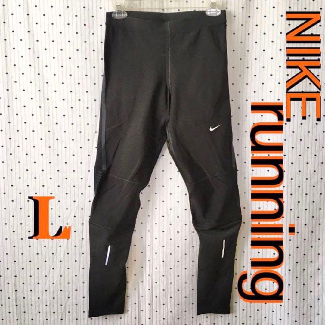 NIKEナイキUS限定DRIドライフィットウォームスパッツランニングパンツL