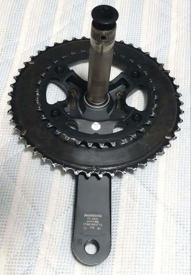 シマノアルテグラFC-6800クランクセット（スギノインナー サイクロイドつき）