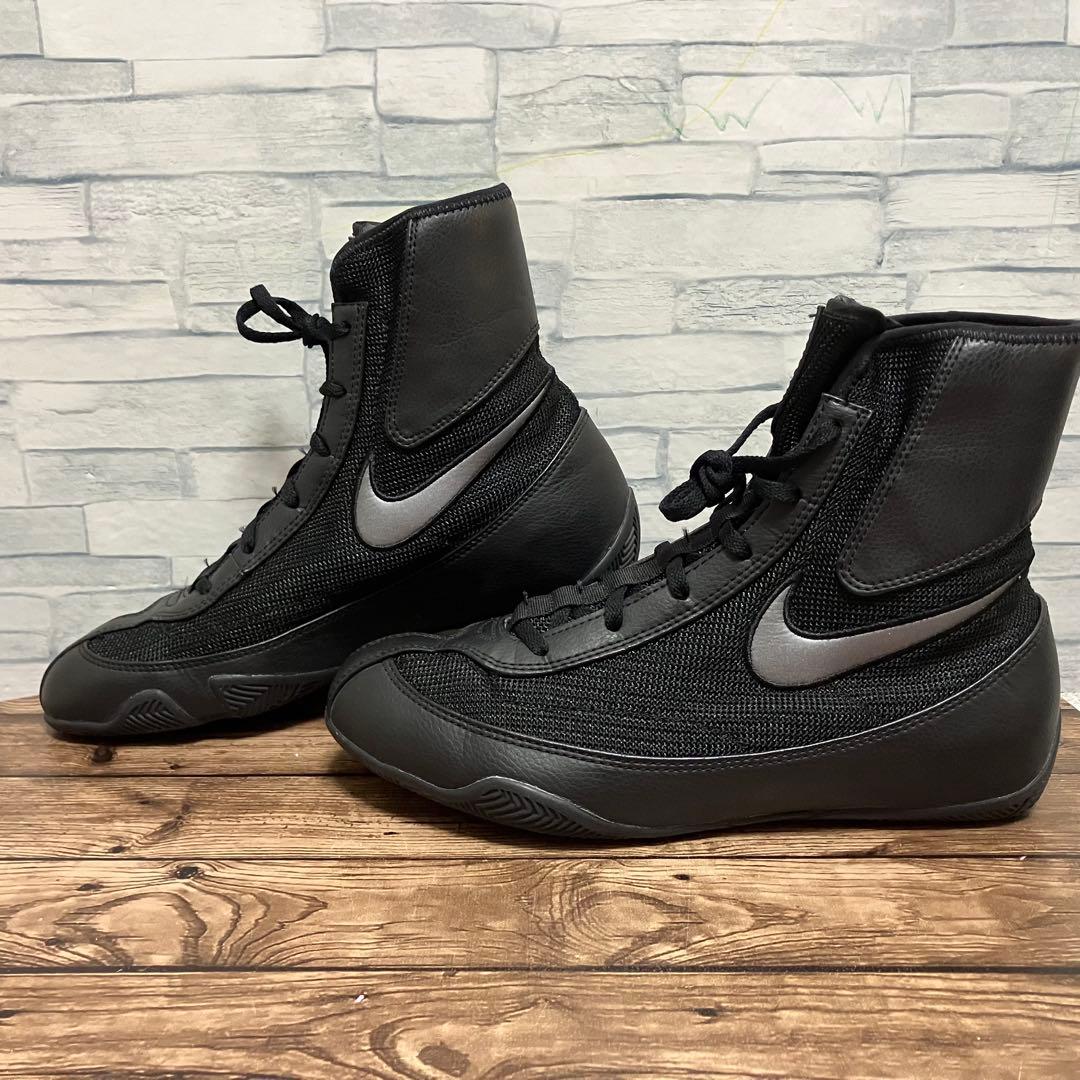 【25.5cm】NIKE ナイキ OLY MID ボクシングシューズ ブラック