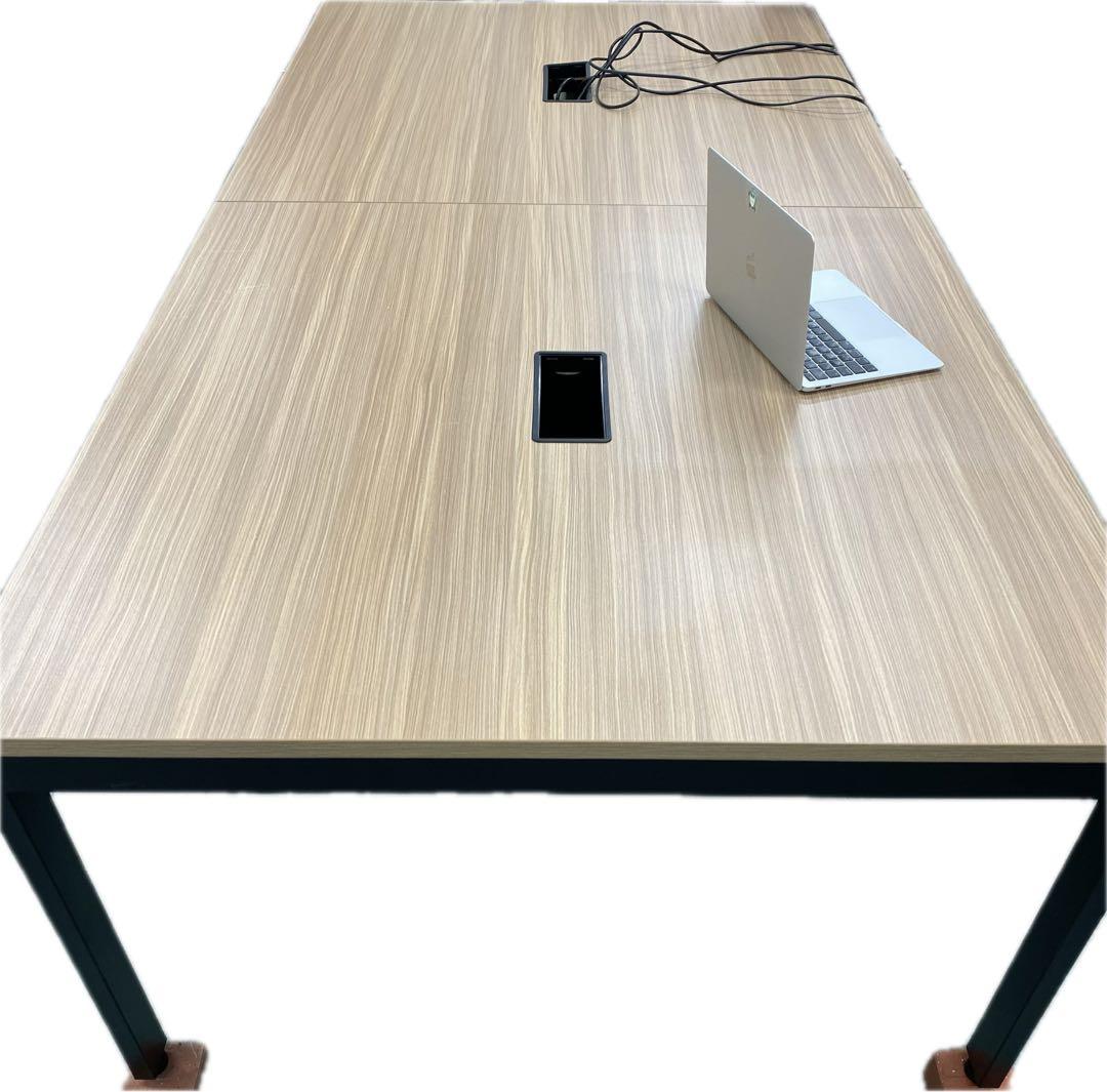 ナチュラルウッドオフィステーブル