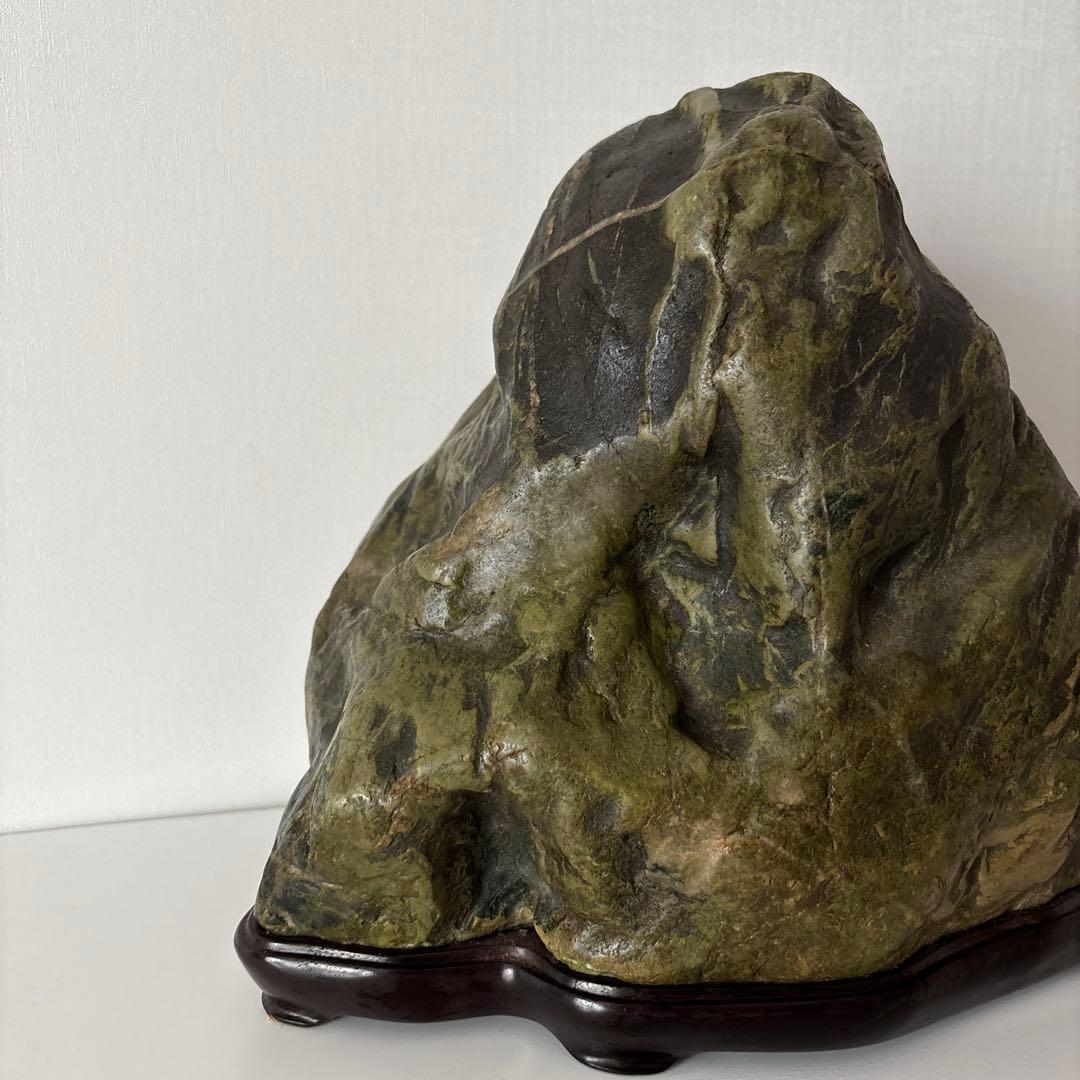 水石　盆石　鑑賞石 　約14.5㎏ 高さ25cm 幅32cm 天然石　置物