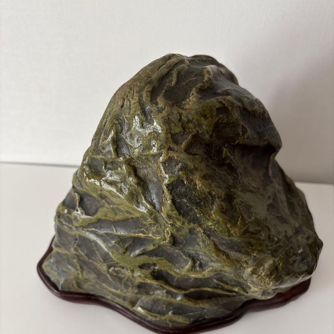 水石　盆石　鑑賞石 　約14.5㎏ 高さ25cm 幅32cm 天然石　置物