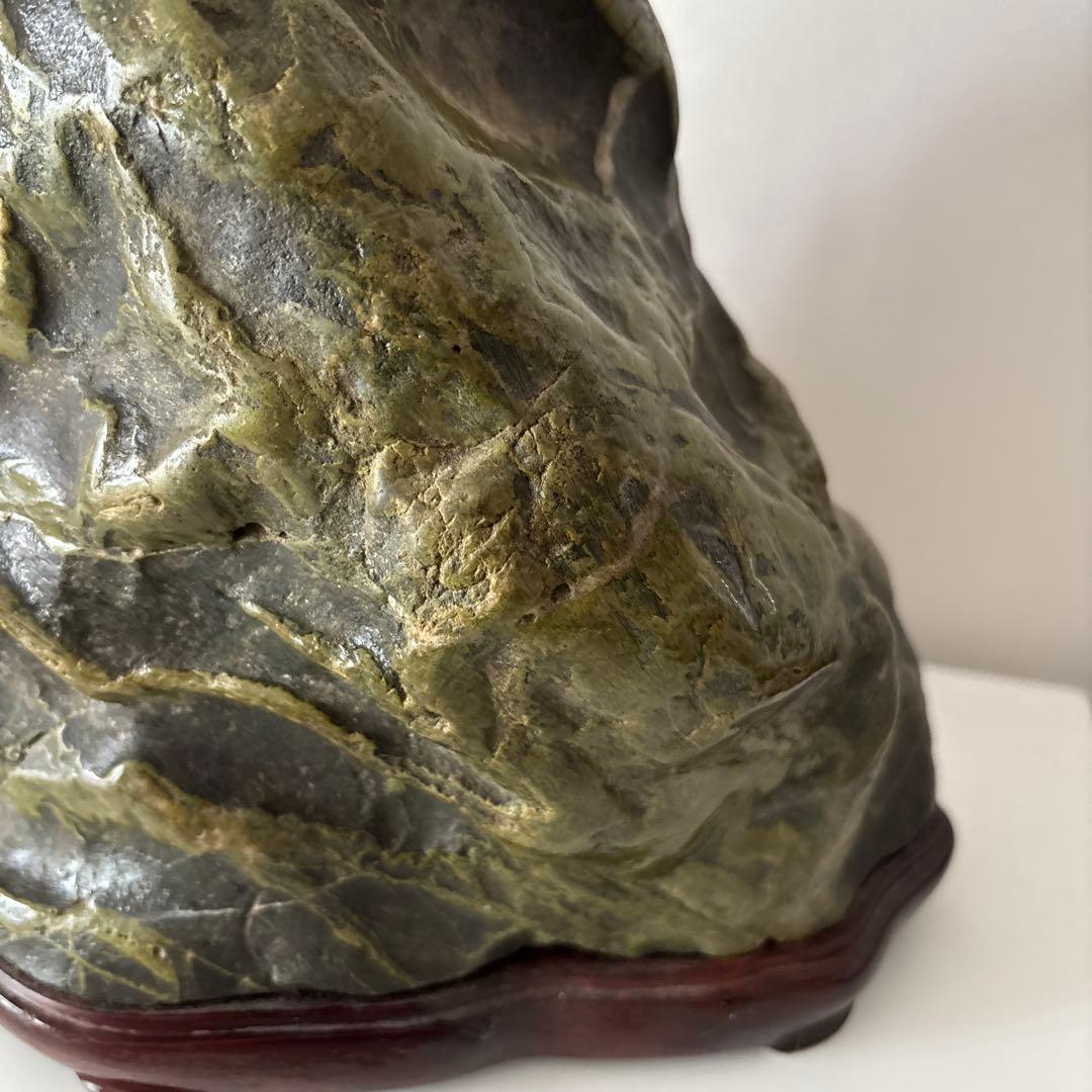 水石　盆石　鑑賞石 　約14.5㎏ 高さ25cm 幅32cm 天然石　置物