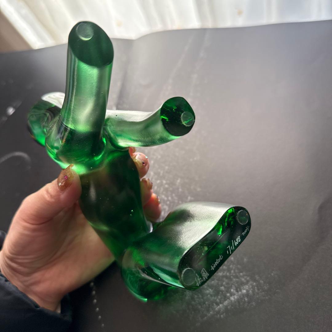 Tittot 琉園工房 クリスタル置物 猿 ガラス工芸