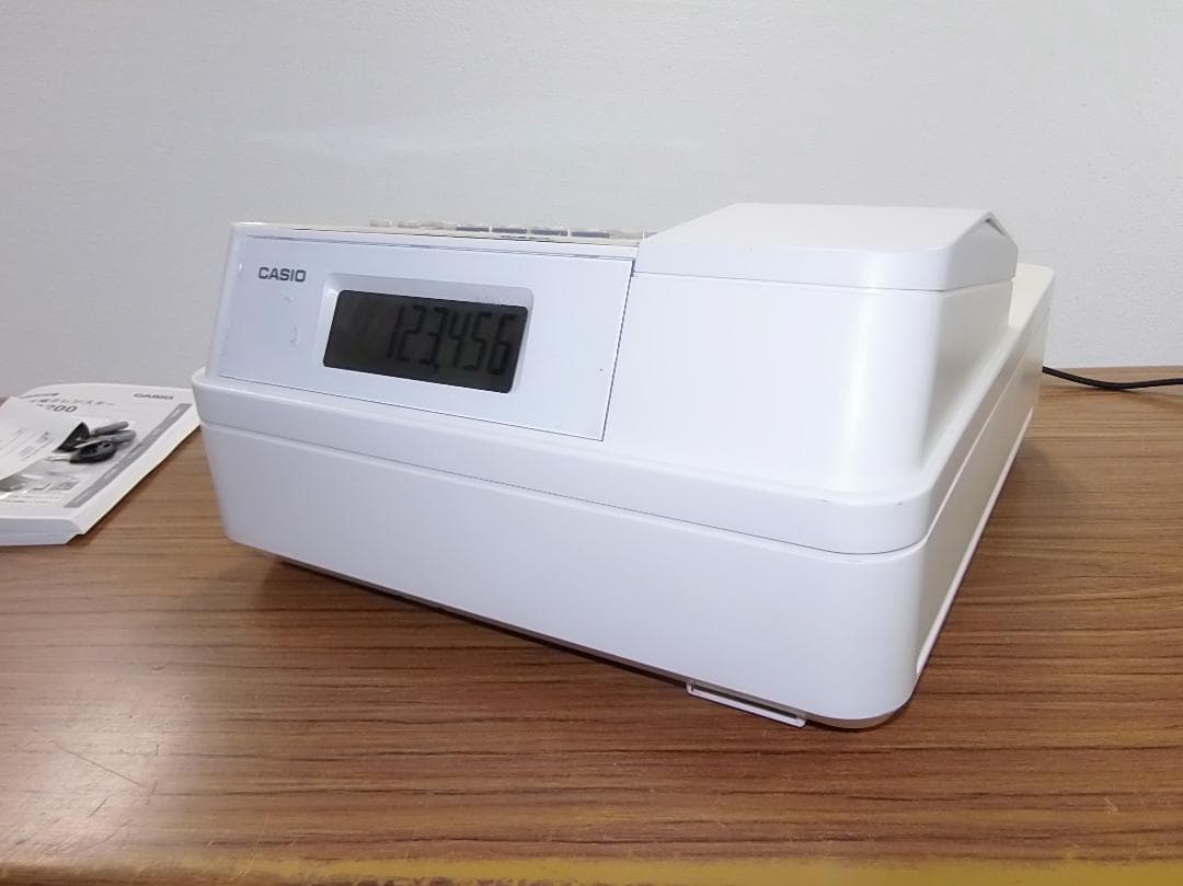 設定無料 CASIO SR-S200-WE レジスター　軽減税率対応250807