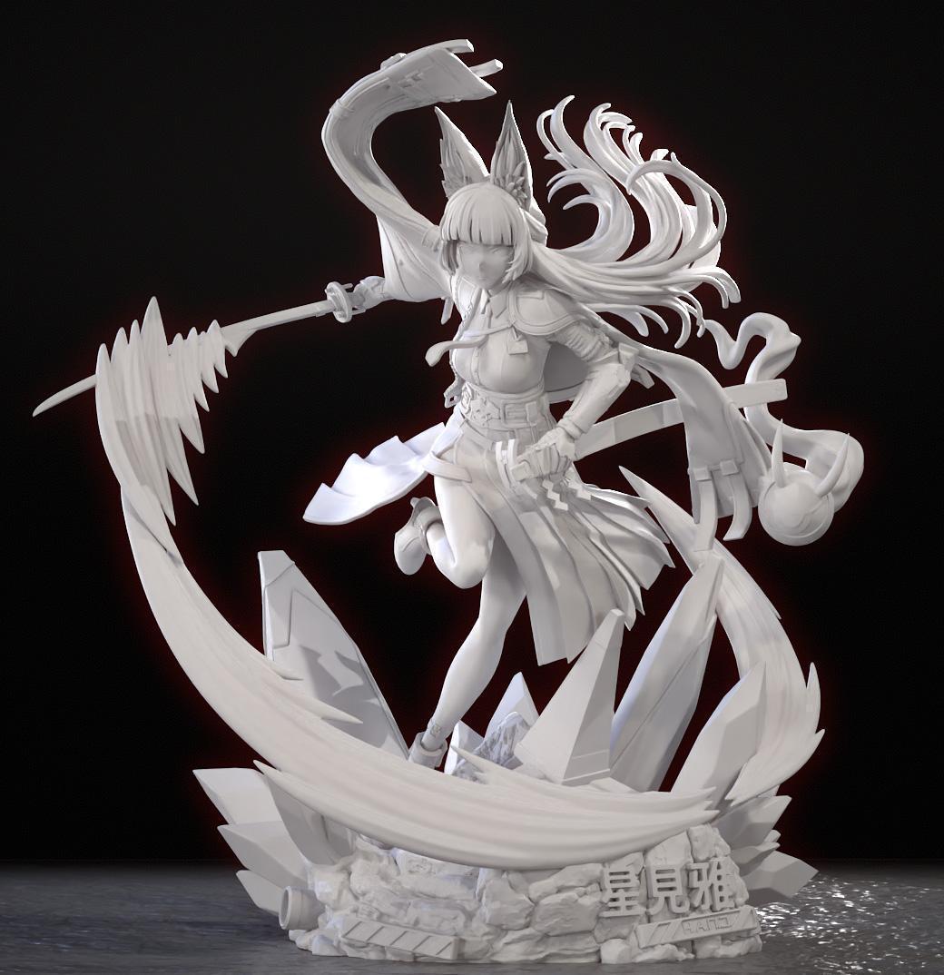 28ｃｍ　星見雅 1/7　ゼンレスゾーンゼロ　未塗装未組立　ゼンゼロ