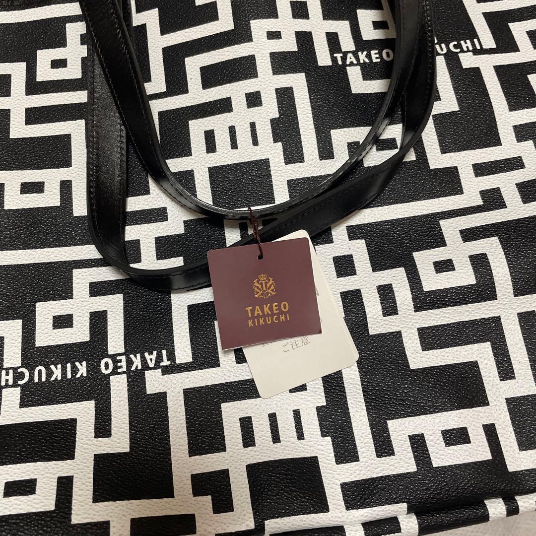 TAKEO KIKUCHI 幾何学模様トートバッグ