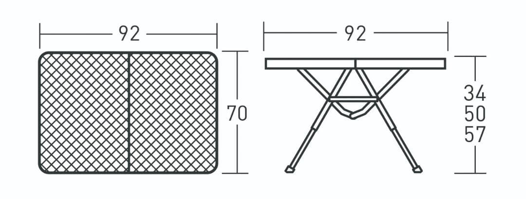 オガワ　３ハイ＆ローテーブル　タフメッシュII　1991 2025新製品