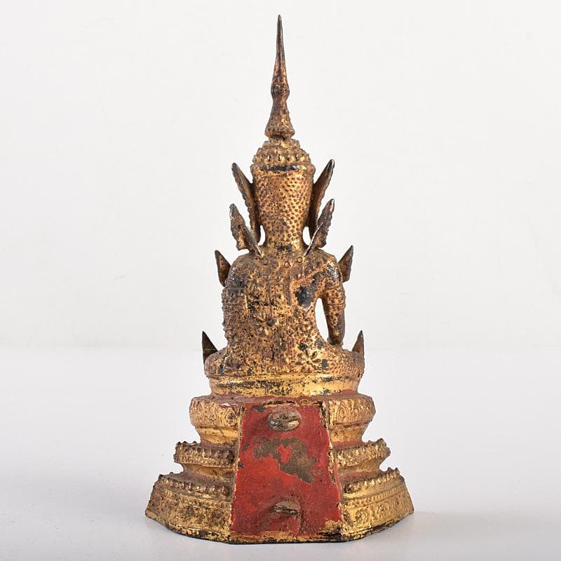 仏教美術　古銅鍍金　チベット仏　仏像　置物　V　R7705