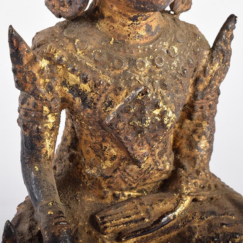 仏教美術　古銅鍍金　チベット仏　仏像　置物　V　R7705