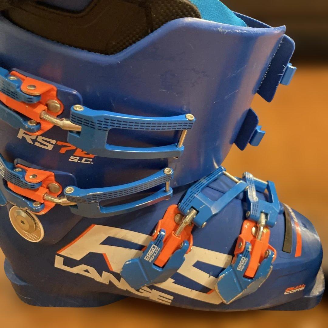 LANGE スキーブーツ 青　24-24.5センチ