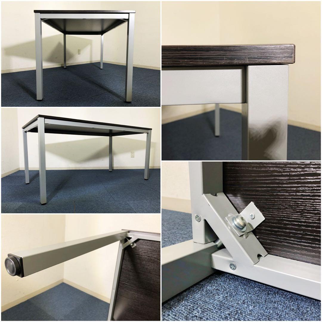 ミーティングテーブル OC-MTC1575-DB 脚部底アジャスター付きシンプル