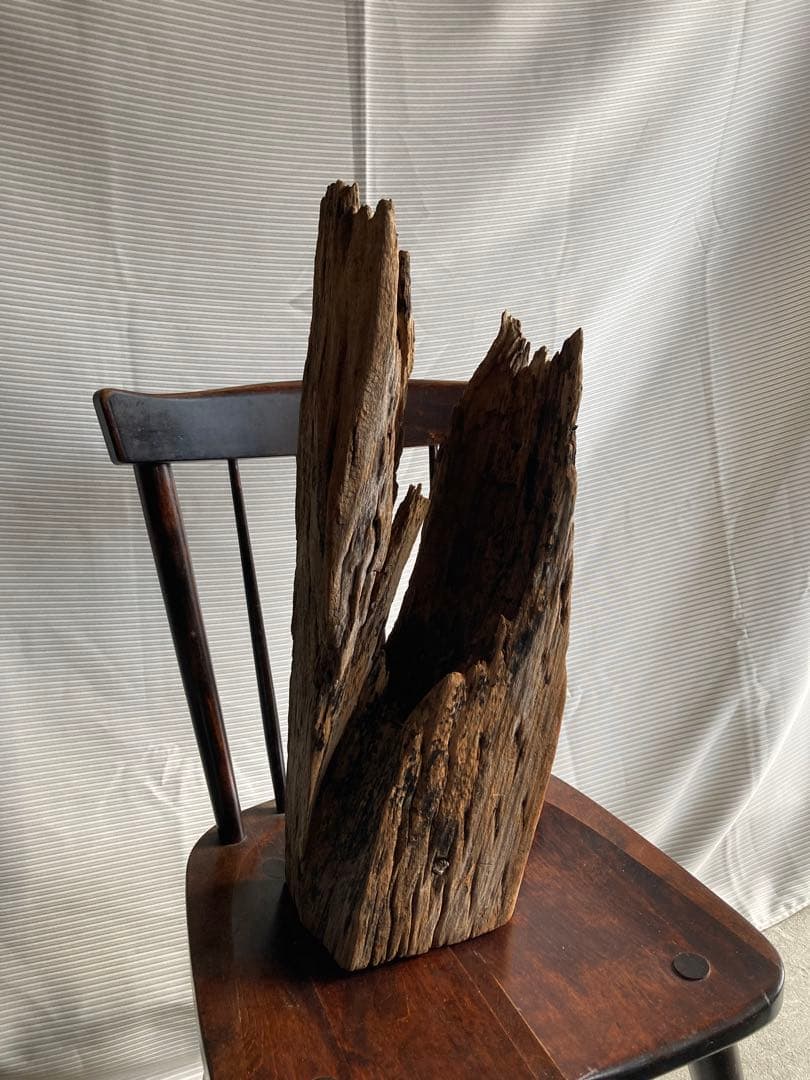 古物　朽ちた木芯　オブジェ　骨董