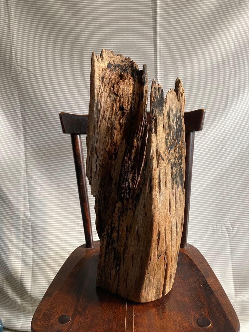古物　朽ちた木芯　オブジェ　骨董