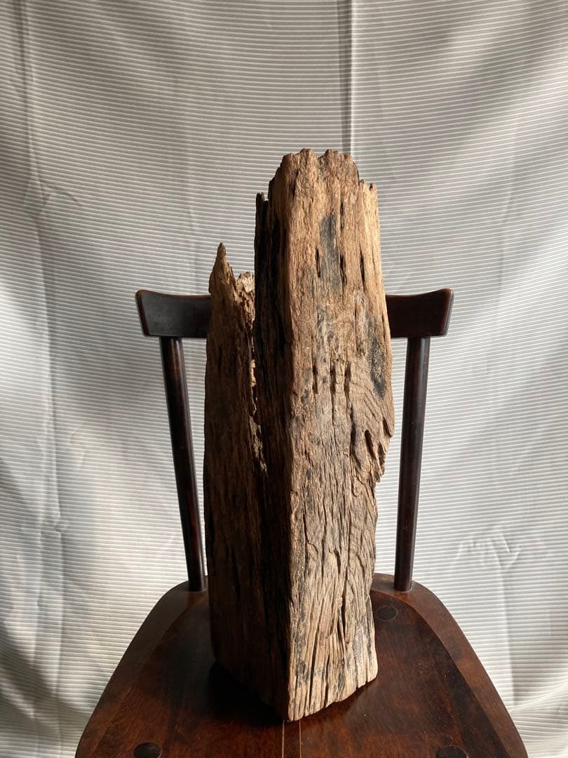 古物　朽ちた木芯　オブジェ　骨董