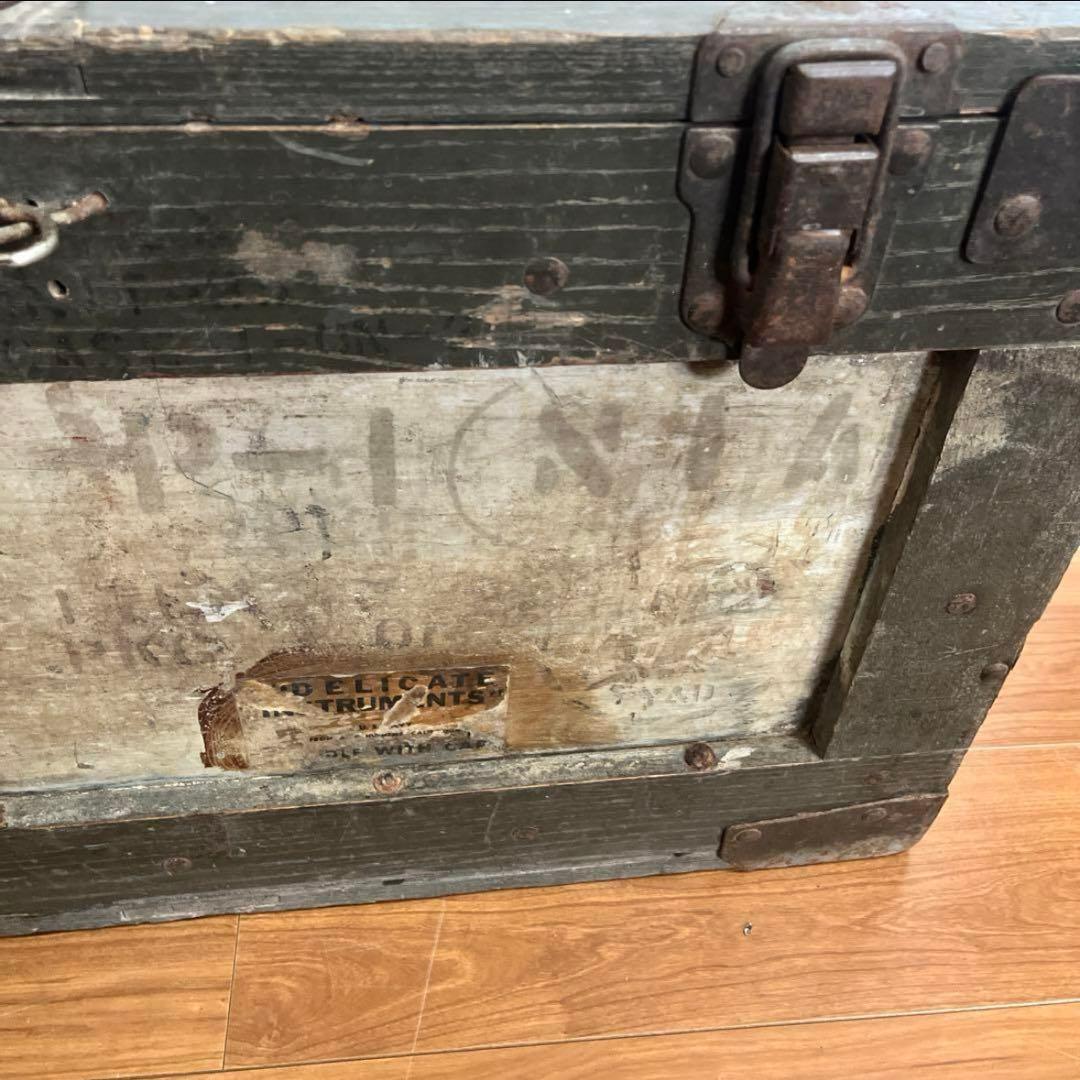 米軍　実物　US トランク　大　送料無料