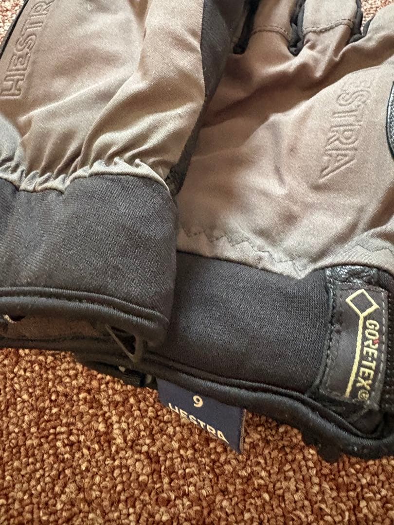 Hestra レザーグローブ サイズ9 ブラウンブラック