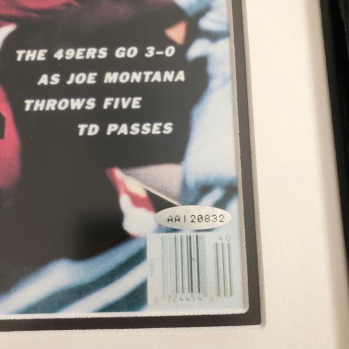 ジョーモンタナ　直筆サイン　アッパーデック社