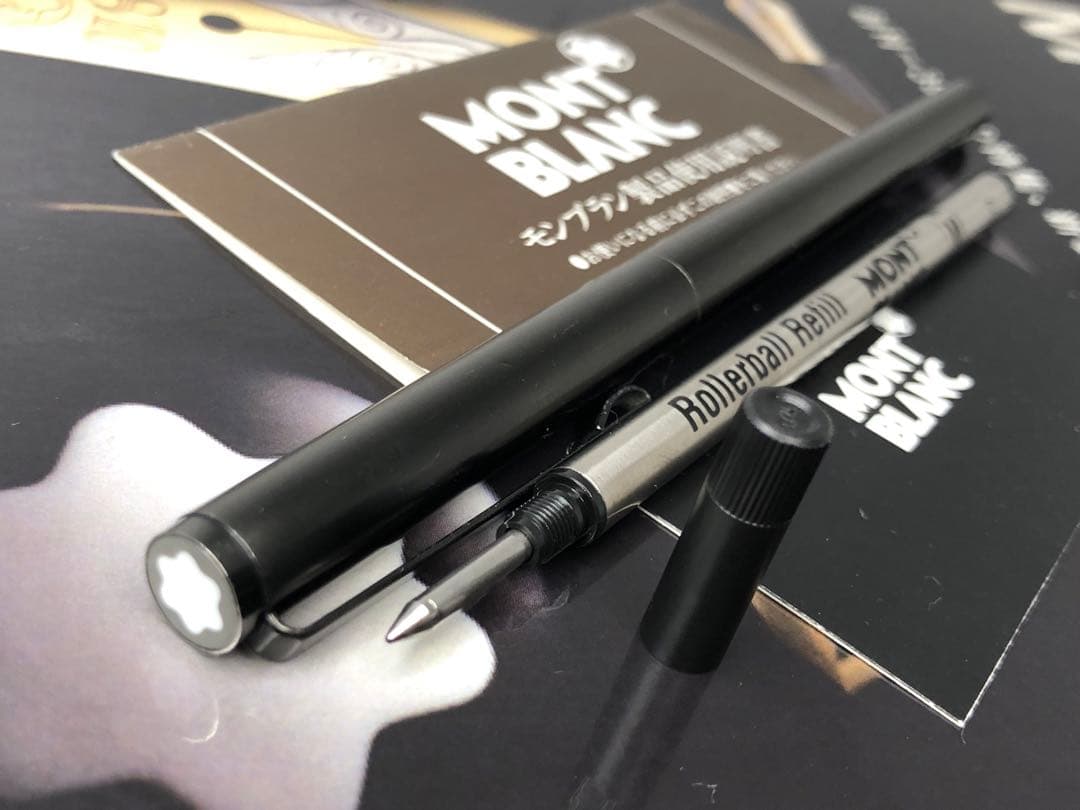 ⭐️モンブラン⭐️黒薔薇鉱プレート⭐️極稀少な価値の高いNo1324⭐️ローラーボール⭐️